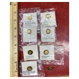 8 vintage navy safe driver pins