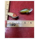 2 Vintage fishing lures no markings