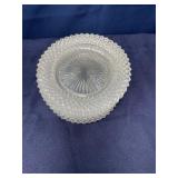 6 English Hobnail glass 5.5-inch small plates