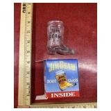 Jim Beam boot shot glass in box