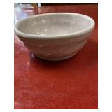 Vintage grey stoneware bowl with some damage