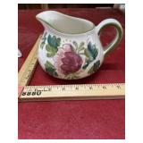 4.5 inch pitcher hand painted Portugal glaze