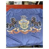 Vintage 60x35 inch Pennsylvania state flag