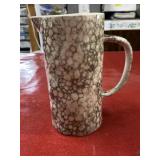 Vintage gray and white bubble design Lenox pitcher