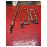 Vintage tools lot PLUS 18 gallon tote