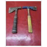 2 old roofing hammers shingle hammers