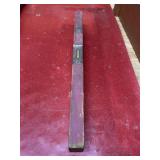 Vintage wooden level untested 2.25x19x1