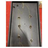 Vintage gold tone anchor necklace and earrings set