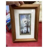 7 x 9.5 framed art Asian style