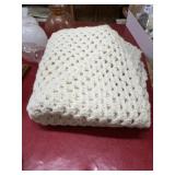 Crocheted afghan approximately 55x60 needs