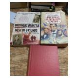 3 military books, 2 history and 1 fiction