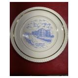 Staunton Military Academy 10-inch plate with gold