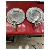 2 Staunton Military Academy 10-inch pewter