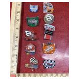 10 miscellaneous nascar pins
