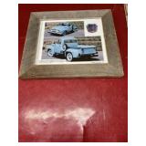 Ford Truck picture in rustic frame 13x15