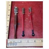 3 vintage glass cutting tools Fletcher No 29 and