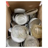 Vintage metal & glass canning lids Ball, Kerr,