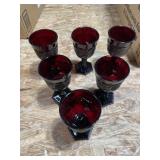 AVON Cape Cod Collection ruby red diamond pattern