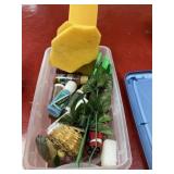 Box full with craft items