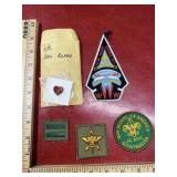 Vintage patches with pin