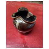 Unique 5 inch brown vase