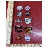 10 miscellaneous nascar pins