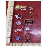 10 miscellaneous nascar pins