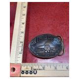 Vintage brass Jim Beam belt buckle