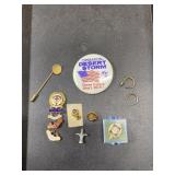 Vintage miscellaneous pins and silver tone