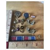 Vintage military Pins BS mixed Lot