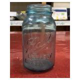 Vintage blue tinted glass Ball Perfect Mason Jar