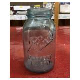 Vintage blue tinted glass Ball Perfect Mason Jar