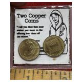 Israel Two copper coins