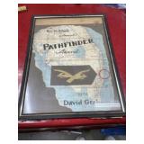 12 x 16 framed Pathfinder award 1976