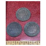 1894 1900 1903 British coins Queen Victoria,