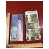 Many vintage miscellaneous road maps