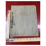Vintage school project scrap book