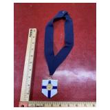 Vintage Fredericksburg lodge shield medal