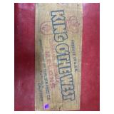 Vintage turlock fruit co wooden melon crate panel