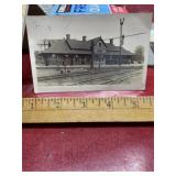 Vintage real photo postcard Depot West Liberty IA