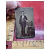 Vintage tin type photo