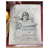1898-1899 Christmas card Chandlerville Illinois