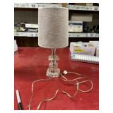 Untested Crystal lamp 15 inches tall