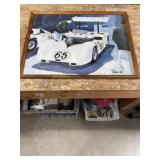 19x25 framed race car print 1967