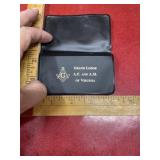 Masons Grand Lodge plastic card case AND 8x12