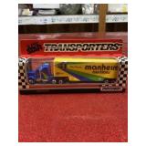 Vintage matchbox Manhelm toy tractor trailer