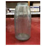 Vintage blue tinted glass Lockport Mason jar