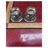 Pair .835 silver candlesticks marked 835 G