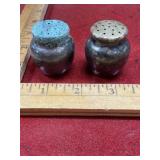 Sterling silver salt and pepper set