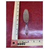 Vintage clear vanity hand brush